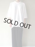 FIRMUM　16/-レーヨン混ネップ天竺4分袖プルオーバー【AR_FR121T4】　OFF WHITE