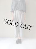 NO CONTROL AIR　ウールライクポリエステルヘビーアムンゼンサルエルパンツ【CW_NC076PF】　Ash Grey