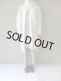 FIRMUM　コットン&ポリエステルマルチレイヤーニットモックネックロングプルオーバー【CW_FR074TF】　IVORY