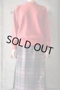atelier naruse　コットンウールVネックニット　レッド