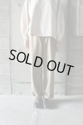 BRENA　WOOL MELTON COQ PANTS　BEG