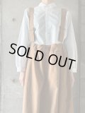 NO CONTROL AIR　TC・メランジブロード袖口ギャザーシャツ【TA_NC055SF】　Off White