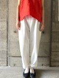 atelier naruse　コットンデニムWゴムバルーンパンツ　オフホワイト