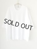 NO CONTROL AIR　60/2・超長綿クルコン天竺6分袖プルオーバー【TA_NC071T5】Off White