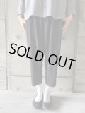NO CONTROL AIR　ポリエステルミディアムニットジョーゼットパンツ【TA_NC044TP】　Black