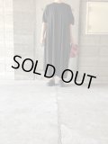 atelier naruse　コットンカットソーコクーンワンピース　ブラック