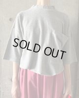 【SALE40%OFF】TISSU　ダンシングパイルモックネックTシャツ　TOPグレー