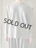 NO CONTROL AIR　スーパー120's ウール・シアーフライスニットプルオーバー 【TG_NC1001TF】 Light Grey top