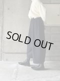 atelier naruse　ウールフラノガウチョパンツ【na-F05085】　ネイビー