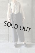 NO CONTROL AIR　プランプポリエステル・ダブルクロス 　タイパンツサロペット【TG_NC0408OO】Dark Grey
