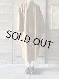 atelier naruse　コットンヘンプスタンドカラーコート【na-F04048】キャメル