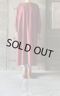 atelier naruse　テックウールロングワンピース【na-F03087】レッドミニギンガム