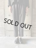  NO CONTROL AIR　ポリエステルコーデュロイテーパードパンツ 【TG_NC1102PF】Black