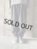  FIRMUM　ハイツイストTCギャバジンワイドミリタリーパンツ【TG_FR0802PF】　BLACK