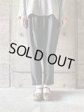  NO CONTROL AIR　梳毛ウール＆ポリエステル・ミディアムツイルテーパードパンツ【TG_NC0703PF】Black