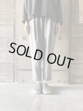  NO CONTROL AIR　梳毛ウール＆ポリエステル・ミディアムツイルテーパードパンツ【TG_NC0703PF】Grey top