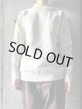  ○  atelier naruse　裏毛コットンモックネックスウェット【na-S07004】サンドベイジュ