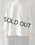  NO CONTROL AIR　ラムウール＆コットン・リバーニットプルオーバー 【TG_NC1401TF】 Light Grey top