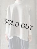 NO CONTROL AIR　ラムウール＆コットン・リバーニットベスト 【TG_NC1403VT】 Light Grey top