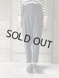  ○  atelier naruse　ウールフラノハイウエストパンツ【na-F05087】ネイビー