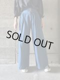 PARIS DE AOUNE　8ozデニムハイウエストワイドパンツ【PA230PT004】ブリーチ