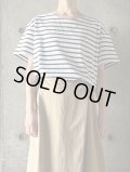 nicholson&nicholson　WELL-STRIPE  WHT/BLU