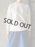  ○ atelier naruse　バスクコットンカットソー長袖【na-F07069】ホワイト