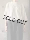 FIRMUM　製品染30/- スパンポリエステルワッフルタックインT【GE_FR1204T6】ASH WHITE