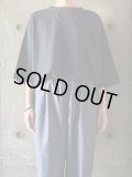  FIRMUM　製品染30/- スパンポリエステルワッフルタックインT【GE_FR1204T6】DARK GREY
