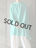 NO CONTROL AIR　スパンポリエステルローン・製品染めギャザープルオーバー【GE_NC01002PO】Sea Green