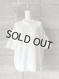 FIRMUM　強撚コットンヘビー天竺オーバーサイズ6分袖プルオーバー【GE_FR1802T7】OFF WHITE