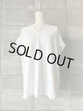  NO CONTROL AIR　製品染め30/-ポリエステル天竺フレンチスリーブプルオーバー【GE_NC2203T0】Off White