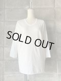NO CONTROL AIR　120/2王妃綿・天竺6分袖プルオーバー【GE_NC1801T6】Off White