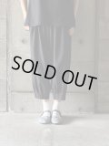 NO CONTROL AIR　ポリエステルリネンドビー 裾8タックパンツ【GE_NC0503PF】Black