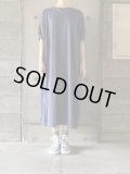 atelier naruse　コットンカットソーコクーンワンピース【na-F03090】ネイビーブルー