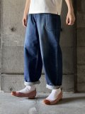 atelier naruse　コットンデニム Wゴムバルーンパンツ【na-T05007】インディゴ（ストーンウォッシュ）