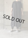 atelier naruse　コットンカットソーコクーンワンピース【na-F03090】ブラック