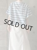  PARIS DE AOUNE　アメリカンドライコットンマルチボーダー ラグランTシャツ【PA232CT008】オフマルチボーダー