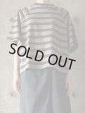 PARIS DE AOUNE　アメリカンドライコットンマルチボーダー ラグランTシャツ【PA232CT008】クロマルチボーダー