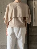 【SALE40%OFF】GALERIE TISSU　アルビニオーガニックコットン2WAYトップス【GT232CT021】ペールベージュ