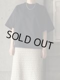  atelier naruse　バスクコットンカットソー半袖【na-F07070】ブラック