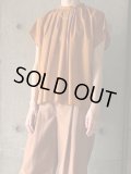 nooy　シアーブロッサムブラウス　terracotta
