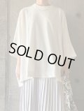 FIRMUM　強撚コットンヘビー天竺ビッグシルエットプルオーバー【GE_FR1804TF】OFF WHITE