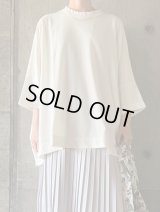  ● FIRMUM　強撚コットンヘビー天竺ビッグシルエットプルオーバー【GE_FR1804TF】OFF WHITE