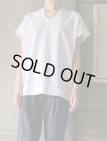  ○  NO CONTROL AIR　60/3超長綿ハイゲージミツコ天竺 フレンチスリーブプルオーバー【GE_NC1604T0】Off White