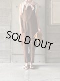 atelier naruse　リネンヘリンボンサロペットパンツ【na-F05088】ブラウン