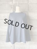 FIRMUM　製品染20/-スパンポリエステル天竺オーバーサイズ長袖プルオーバー【RB_FR0902TF】DARK GREY