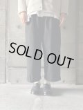  FIRMUM　強撚コットンサージストレートパンツ【RB_FR0603PF】BLACK