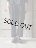 NO CONTROL AIR　メランジポリエステルツイルストレートテーパードパンツ【NK_NC8003PF】Black