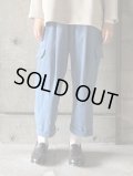 NO CONTROL AIR　ポリエステル・コーデュロイカーゴパンツ 【RB_NC1101PF】Aqua Blue